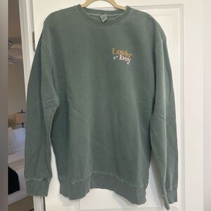 Loverboy Olive Green Crew Neck Sweater